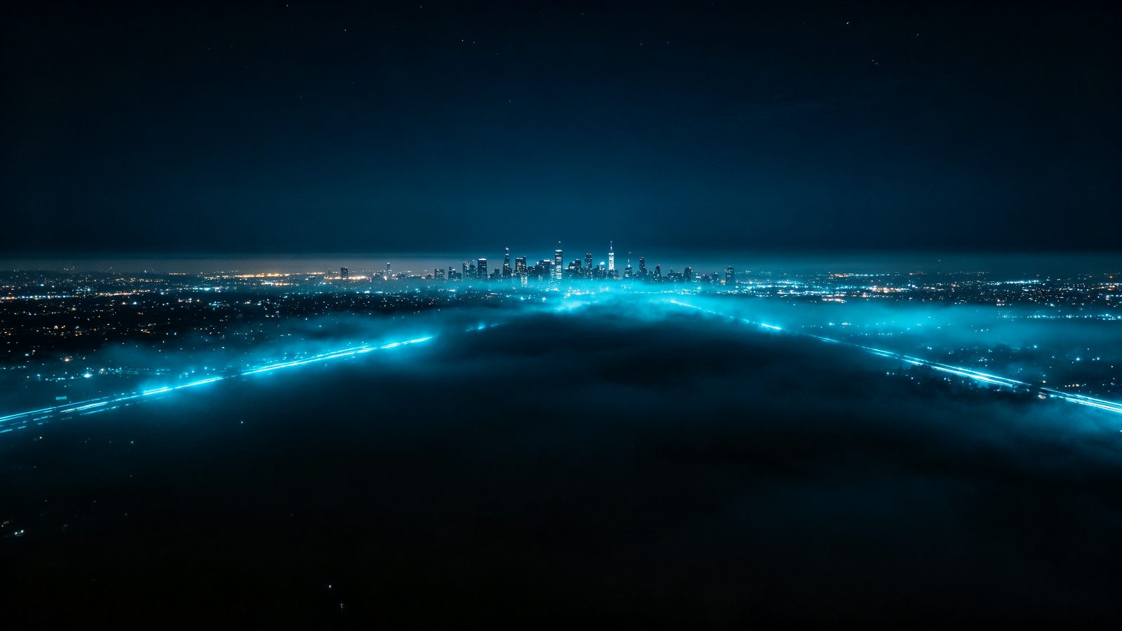 城市夜景光轨